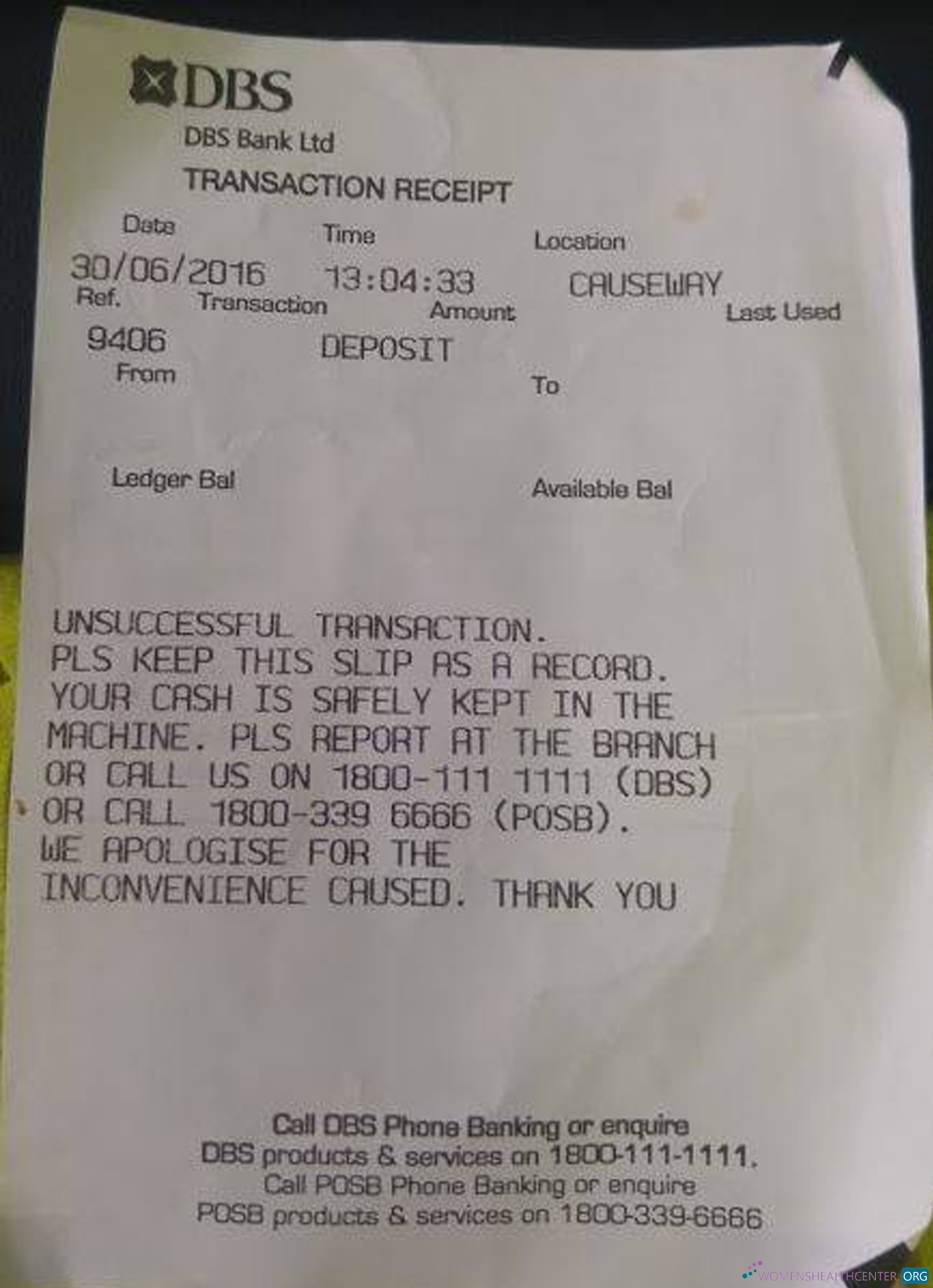 Download DBS bank payment check Photoshop template